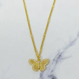 Collar Mariposa En Vuelo