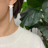 Pendientes Cascada Brillo Estrella
