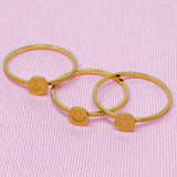 Anillo apilable de disco pequeño