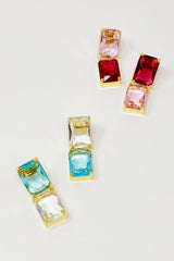 Boucles d'oreilles princesse à double bijou