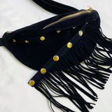 Sac à bandoulière frangé ou non