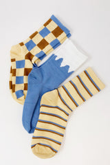 Conjunto de calcetines trío con estampado de moda