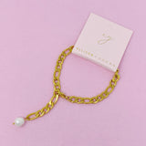 Bracelet de perles à maillons cubains