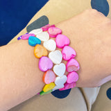 Bracelet extensible coeur Shelly