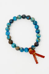 Pulsera de cuero con piedras