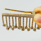 Pinza para el pelo en cascada brillante