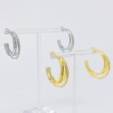 Pendientes de aro dimensionales Irene