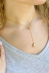 Collar con gota de brillo superior