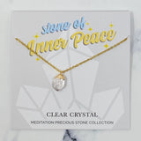 Collier pendentif en pierre semi-précieuse de méditation