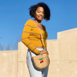 Bolso bandolera de paja Juicy Bloom