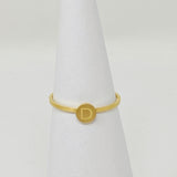 Petite bague initiale