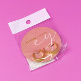 Boucles d'oreilles Huggie triple brillance