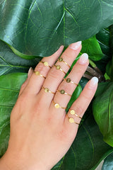 Petite bague initiale