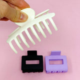 Matte Muted Hair Claw Set