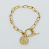 Pulsera de cadena con dijes del zodíaco