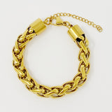 Pulsera de cadena atrevida y atrevida