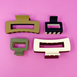 Juego de garras para el cabello de doble cara