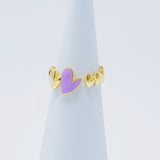 Anillo Abierto Corazón Suave