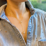Collar con gota de brillo superior