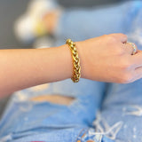 Pulsera de cadena atrevida y atrevida