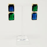 Boucles d'oreilles princesse à double bijou