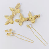 Ensemble de pinces à cheveux de jardin antique