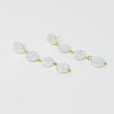Boucles d'oreilles pendantes en perles de coquillage In Napoli