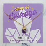 Collier pendentif en pierre semi-précieuse de méditation