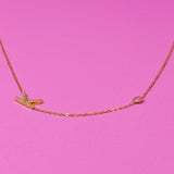 Collier en argent sterling avec initiale la plus fine brillance