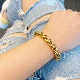 Pulsera de cadena atrevida y atrevida