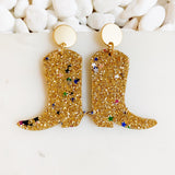 Boucles d’oreilles cow-girl scintillantes