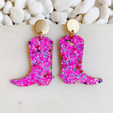 Boucles d’oreilles cow-girl scintillantes