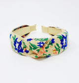 French Floral Embroidered Headband