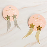 Pendientes Cascada Brillo Estrella