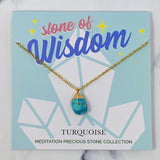 Collier pendentif en pierre semi-précieuse de méditation