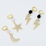 Shine From Sky Drop Earrings