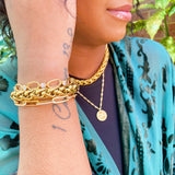 Pulsera de cadena atrevida y atrevida