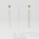 Soyez mes boucles d’oreilles de demoiselle d’honneur