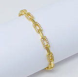 Brazalete abierto con eslabones alternativos