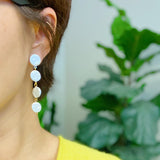 Boucles d'oreilles pendantes en perles de coquillage In Napoli