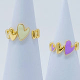 Anillo Abierto Corazón Suave