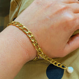 Bracelet de perles à maillons cubains