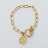 Pulsera de cadena con dijes del zodíaco