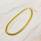 Collar de cadena estilo espiga con grapas