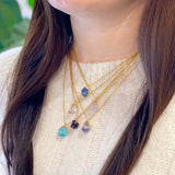Collier pendentif en pierre semi-précieuse de méditation
