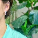 Boucles d'oreilles deux couleurs d'amour