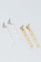 Soyez mes boucles d’oreilles de demoiselle d’honneur