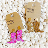 Boucles d’oreilles cow-girl scintillantes