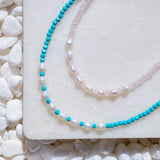 Collier ras du cou avec perles d'eau douce