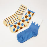 Conjunto de calcetines trío con estampado de moda